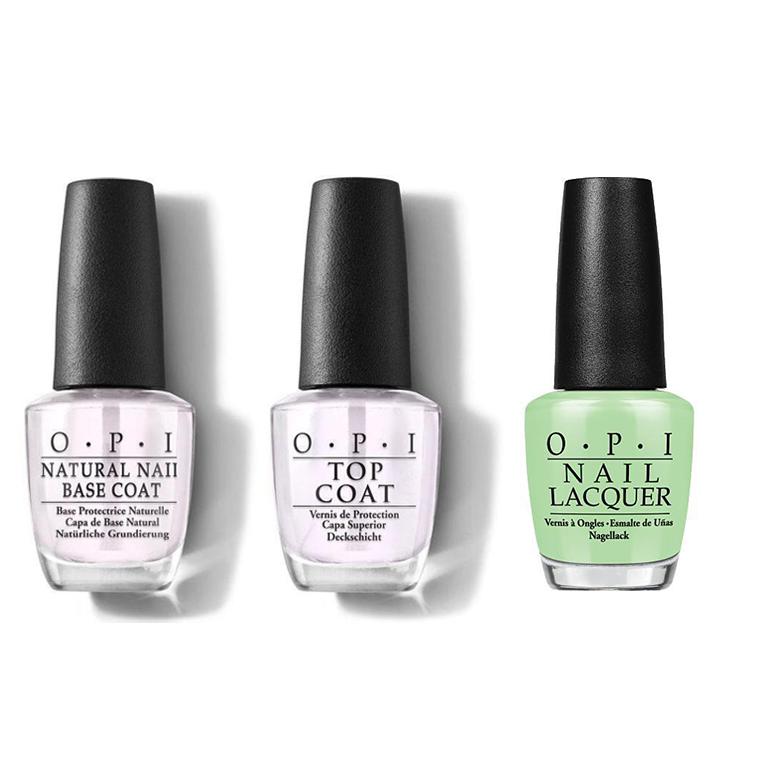 OPI - Nail Lacquer Combo - Base, Top & Gargantuan Green Grape 0.5 oz - #NLB44 - Nail Lacquer - Nail Polish at Beyond Polish