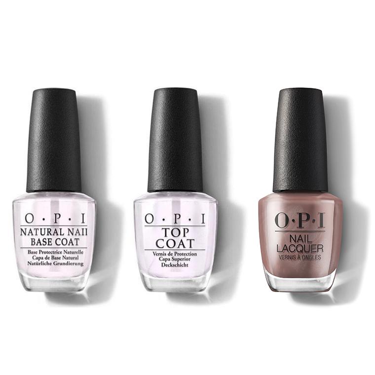OPI - Nail Lacquer Combo - Base, Top & Gingerbread Man Can 0.5 oz - #HRM06 - Nail Lacquer - Nail Polish at Beyond Polish