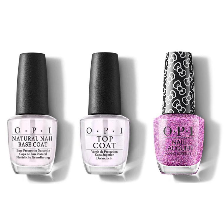 OPI - Nail Lacquer Combo - Base, Top & Let's Celebrate! 0.5 oz - #HRL03 - Nail Lacquer - Nail Polish at Beyond Polish