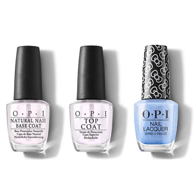 OPI - Nail Lacquer Combo - Base, Top & Let's Love Sparkle 0.5 oz - #HRL08 - Nail Lacquer - Nail Polish at Beyond Polish