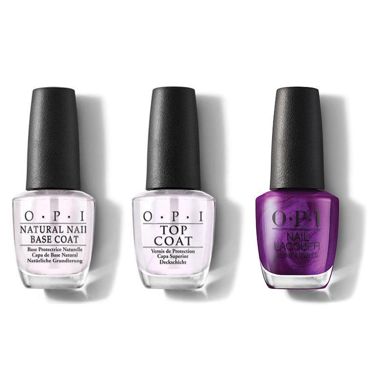 OPI - Nail Lacquer Combo - Base, Top & Let's Take An Elfie 0.5 oz - #HRM09 - Nail Lacquer - Nail Polish at Beyond Polish