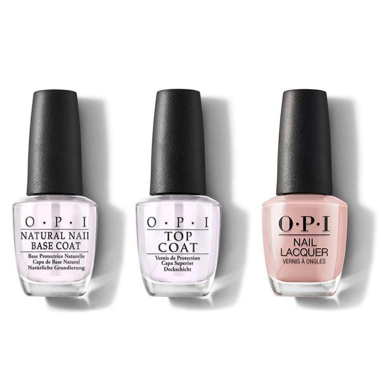 OPI - Nail Lacquer Combo - Base, Top & Machu Peach-u 0.5 oz - #NLP36 - Nail Lacquer - Nail Polish at Beyond Polish