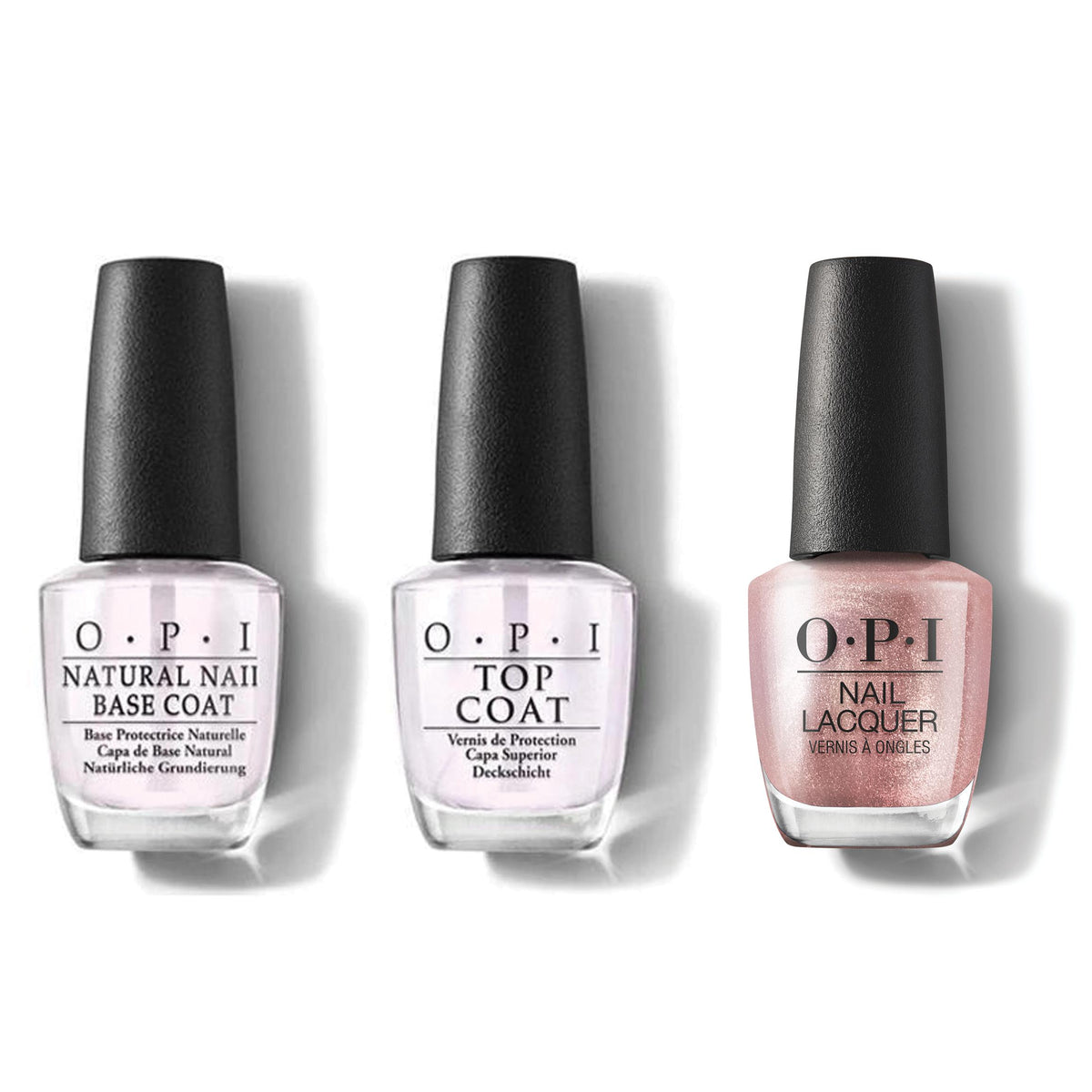 OPI - Nail Lacquer Combo - Base, Top & Metallic Composition - Nail Lacquer - Nail Polish at Beyond Polish