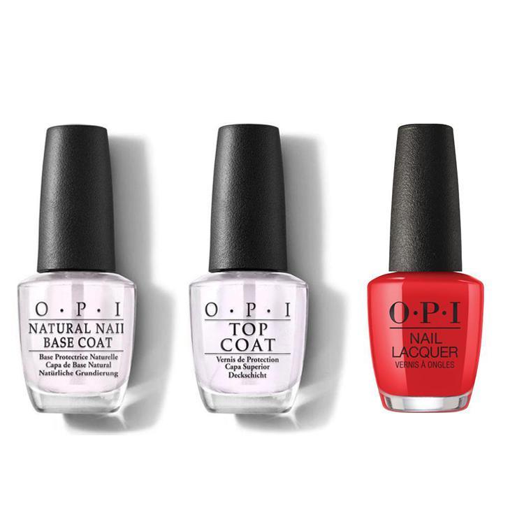OPI - Nail Lacquer Combo - Base, Top & My Wish List is You 0.5 oz - #NLHRJ10 - Nail Lacquer - Nail Polish at Beyond Polish