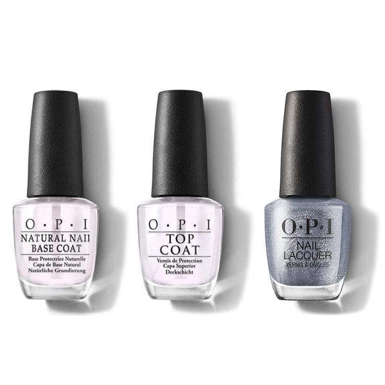 OPI - Nail Lacquer Combo - Base, Top & OPI Nails The Runway 0.5 oz - #NLMI08 - Nail Lacquer - Nail Polish at Beyond Polish