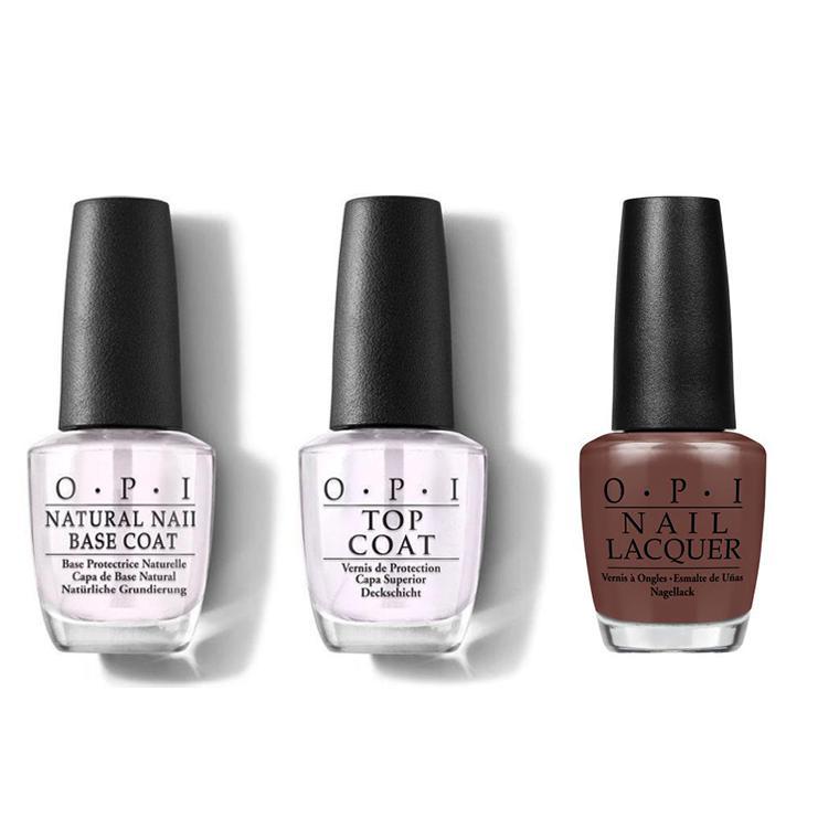 OPI - Nail Lacquer Combo - Base, Top & Squeaker of the House 0.5 oz - #NLW60 - Nail Lacquer - Nail Polish at Beyond Polish