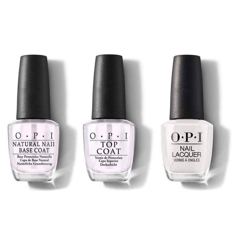 OPI - Nail Lacquer Combo - Base, Top & Suzi Chases Portu-geese 0.5 oz - #NLL26 - Nail Lacquer - Nail Polish at Beyond Polish