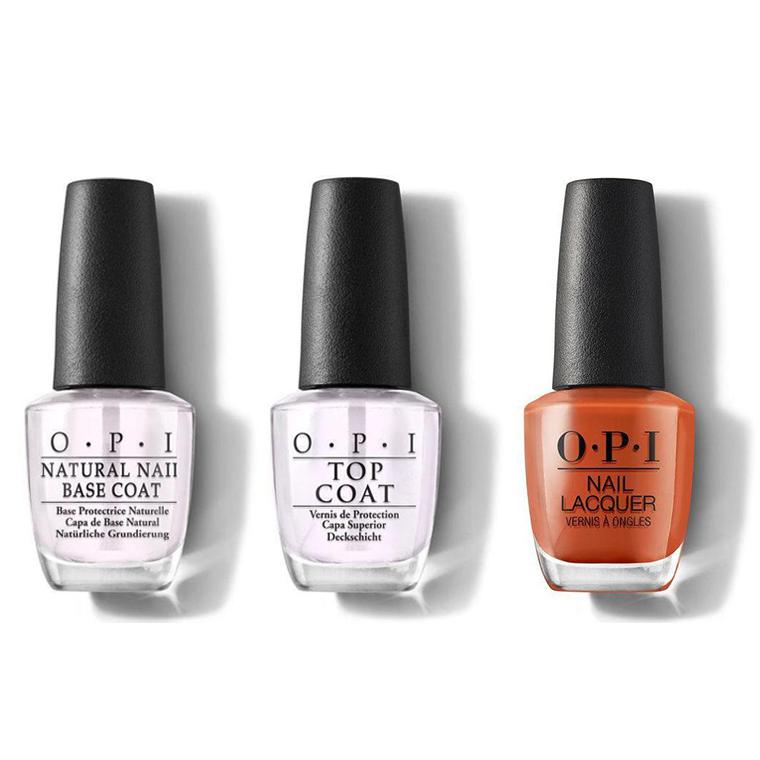 OPI - Nail Lacquer Combo - Base, Top & Suzi Needs a Loch-smith 0.5 oz - #NLU14 - Nail Lacquer - Nail Polish at Beyond Polish