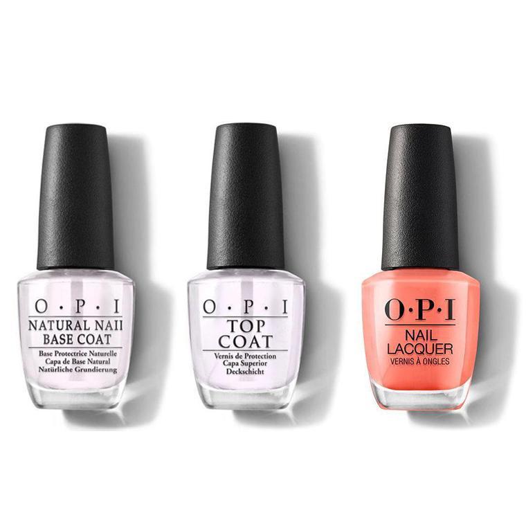 OPI - Nail Lacquer Combo - Base, Top & Toucan Do It If You Try 0.5 oz - #NLA67 - Nail Lacquer - Nail Polish at Beyond Polish