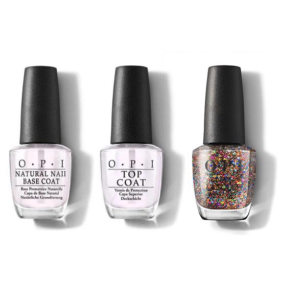 OPI - Nail Lacquer Combo - Base, Top & You Had Me at Confetti - Nail Lacquer - Nail Polish at Beyond Polish