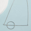 Orbit White Gold Plated Necklace - Necklaces - Nail Polish at Beyond Polish