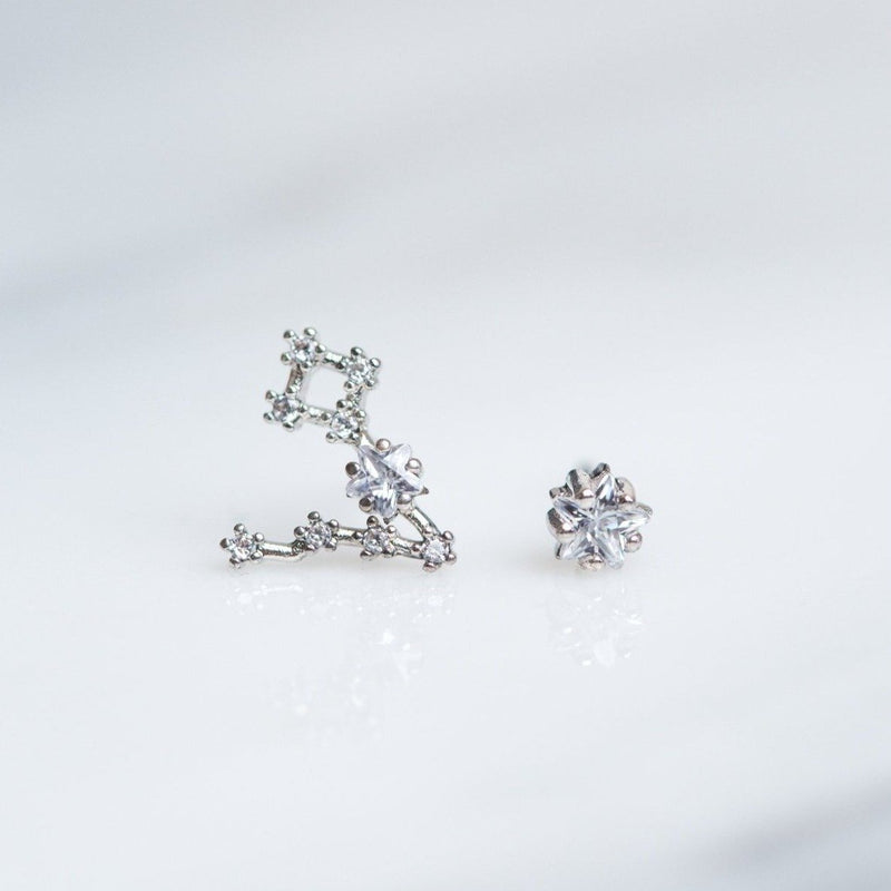Pisces 24k White Gold Plated Studs - Earrings - Nail Polish at Beyond Polish