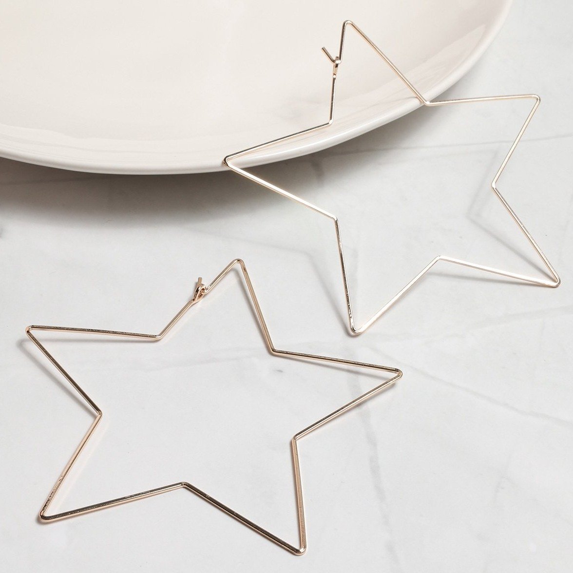 Seeing Stars Hoop Earrings - Earrings - Nail Polish at Beyond Polish