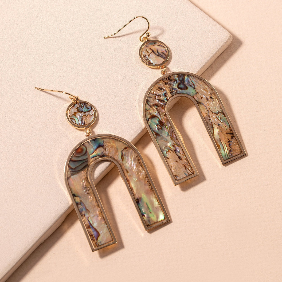 Shell U Shaped Earrings - Earrings - Nail Polish at Beyond Polish