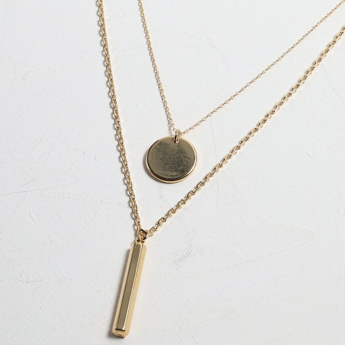 Sleek Layered 18K Gold Necklace - Necklaces - Nail Polish at Beyond Polish