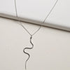 Snake Pendant Drop Necklace - Necklaces - Nail Polish at Beyond Polish
