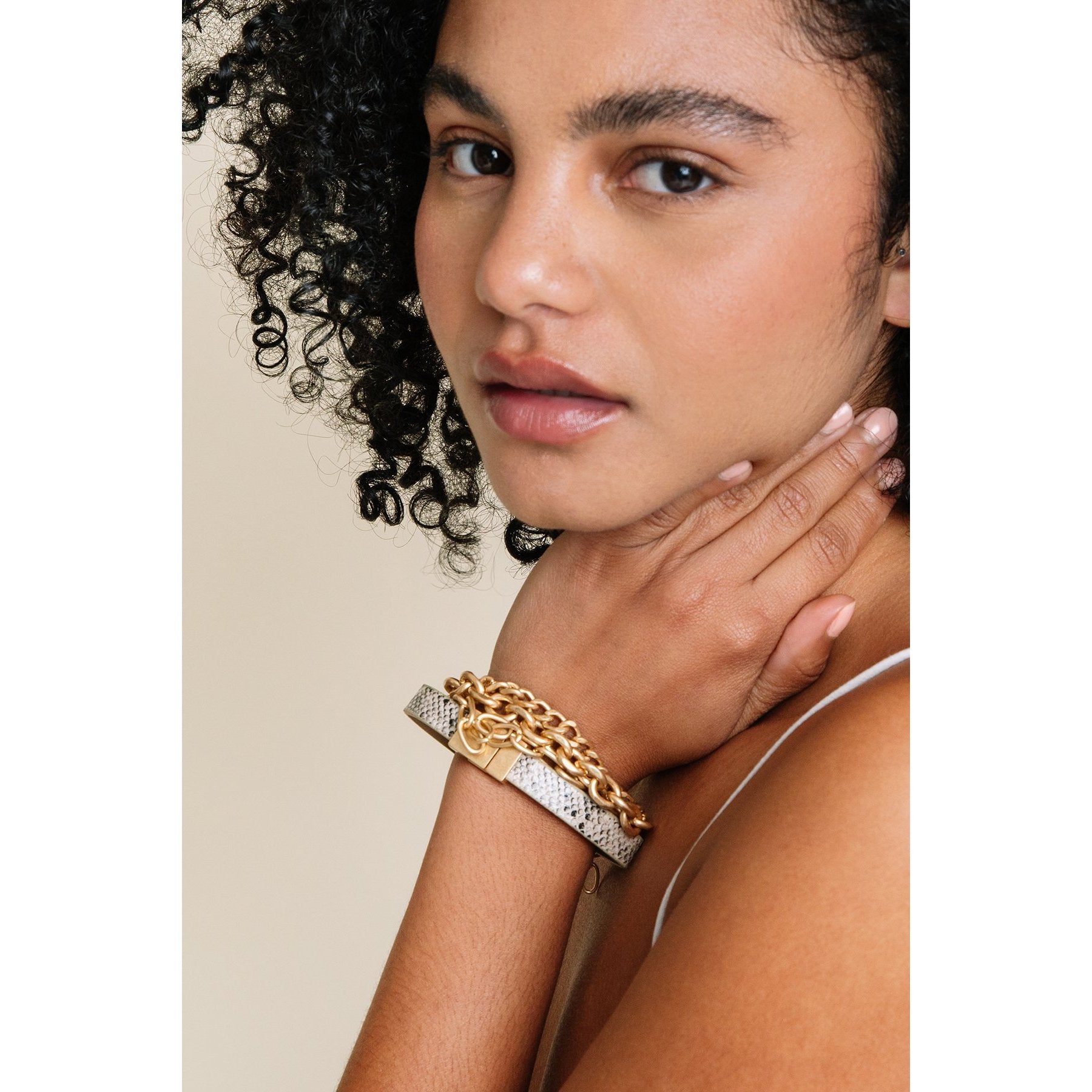 Snake and Chain Bracelet Set - Bracelets - Nail Polish at Beyond Polish