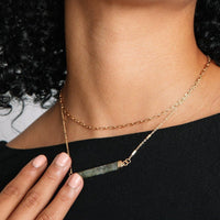 Stone Bar Layered Necklace - Necklaces - Nail Polish at Beyond Polish