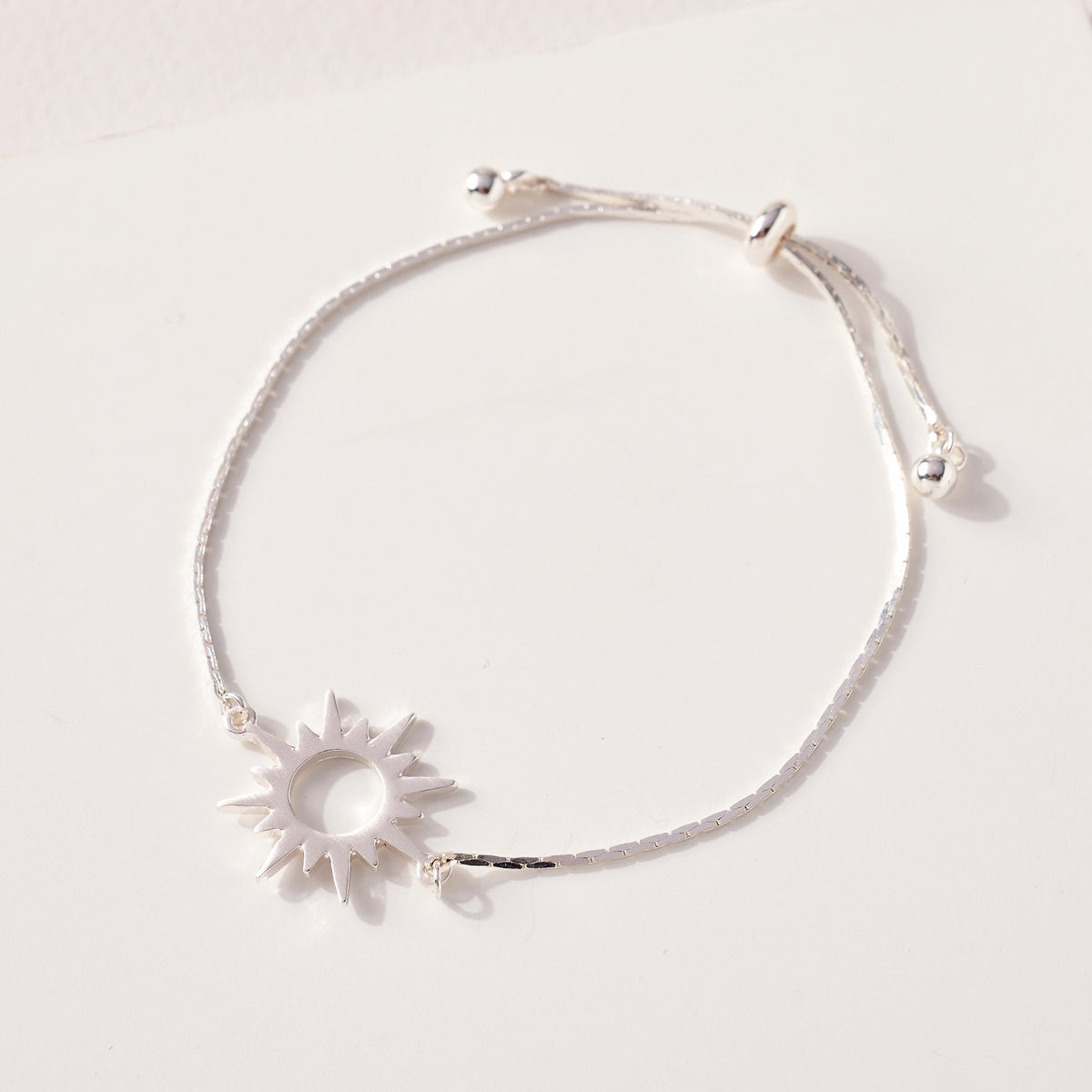 Sun Burst Bracelet in Silver - Bracelets - Nail Polish at Beyond Polish