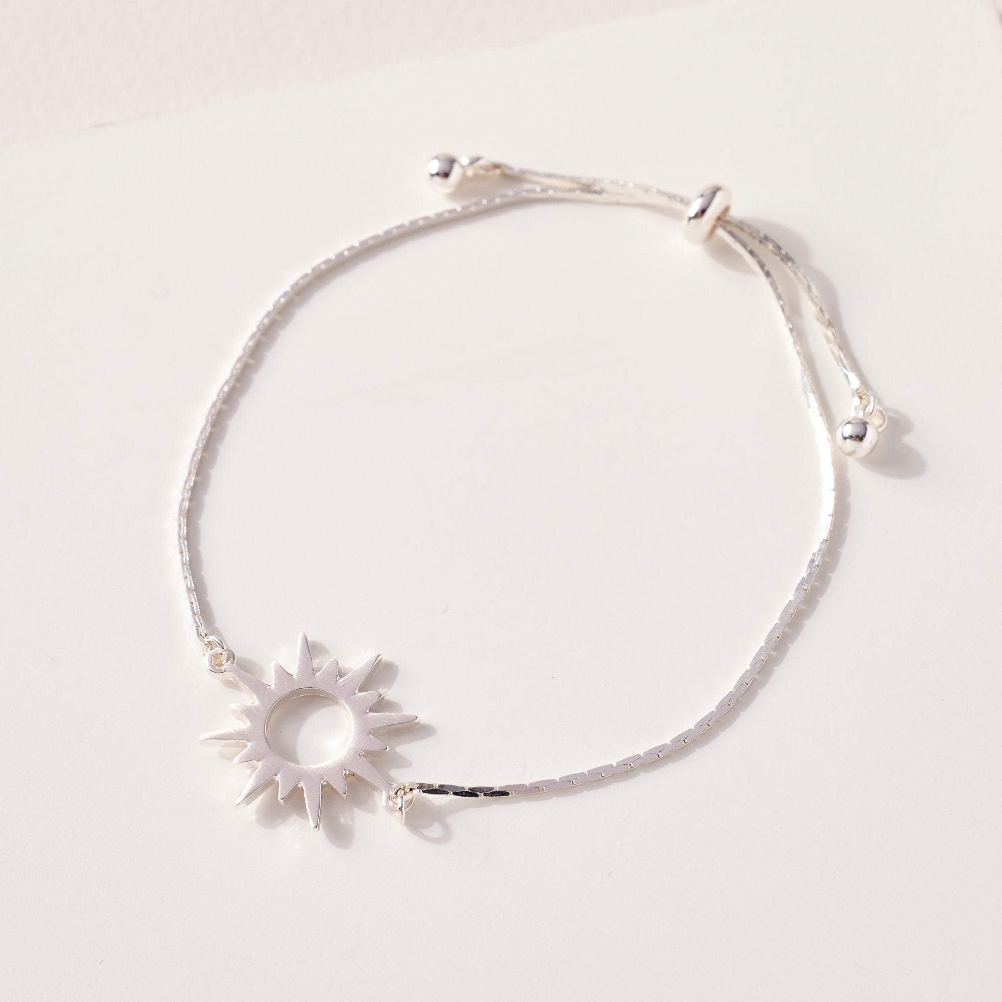 Sun Burst Bracelet in Silver - Bracelets - Nail Polish at Beyond Polish