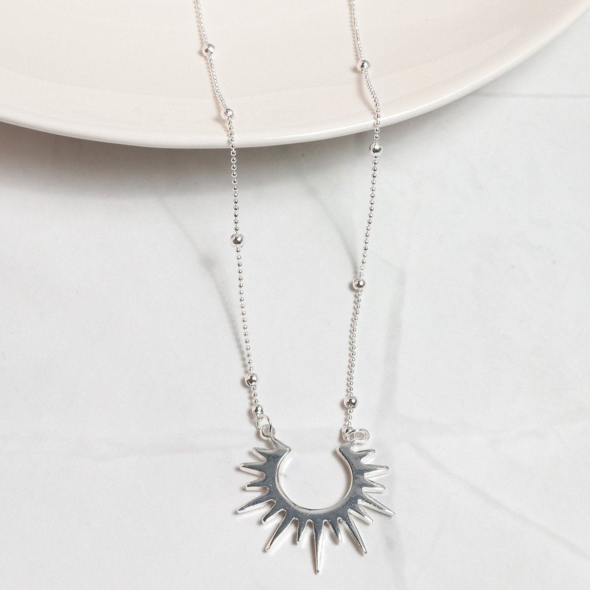 Sun Pendant Necklace - Necklaces - Nail Polish at Beyond Polish