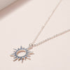 Sun Pendant Necklace in Silver - Necklaces - Nail Polish at Beyond Polish