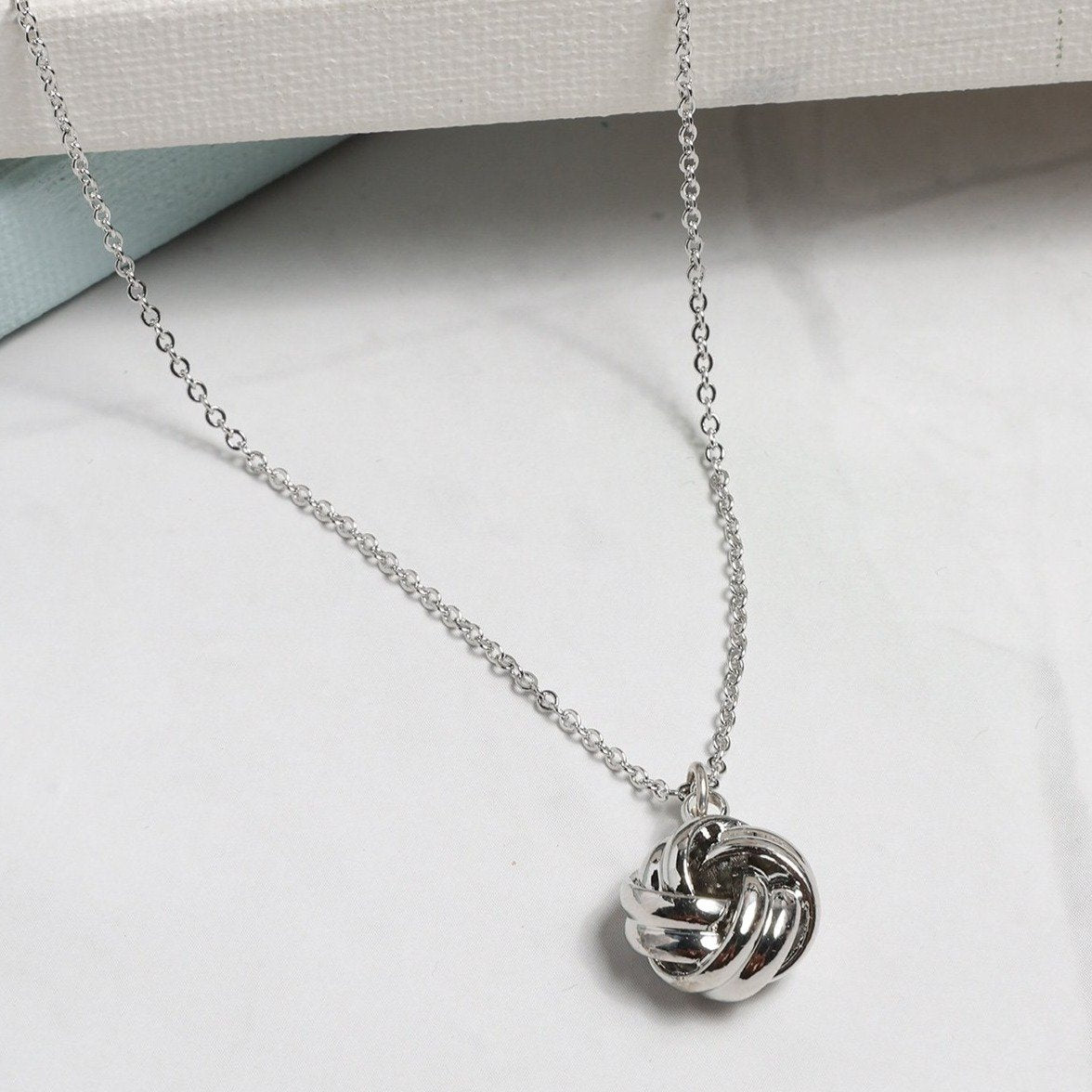 Tie The Knot Pendant Necklace - Necklaces - Nail Polish at Beyond Polish