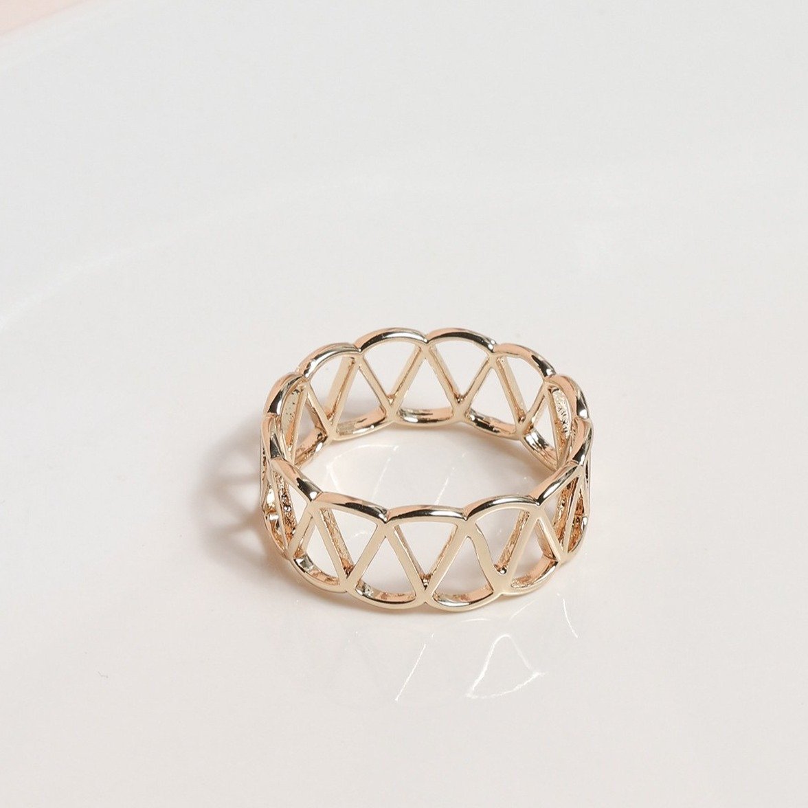 Tris Triangle Ring - Rings - Nail Polish at Beyond Polish
