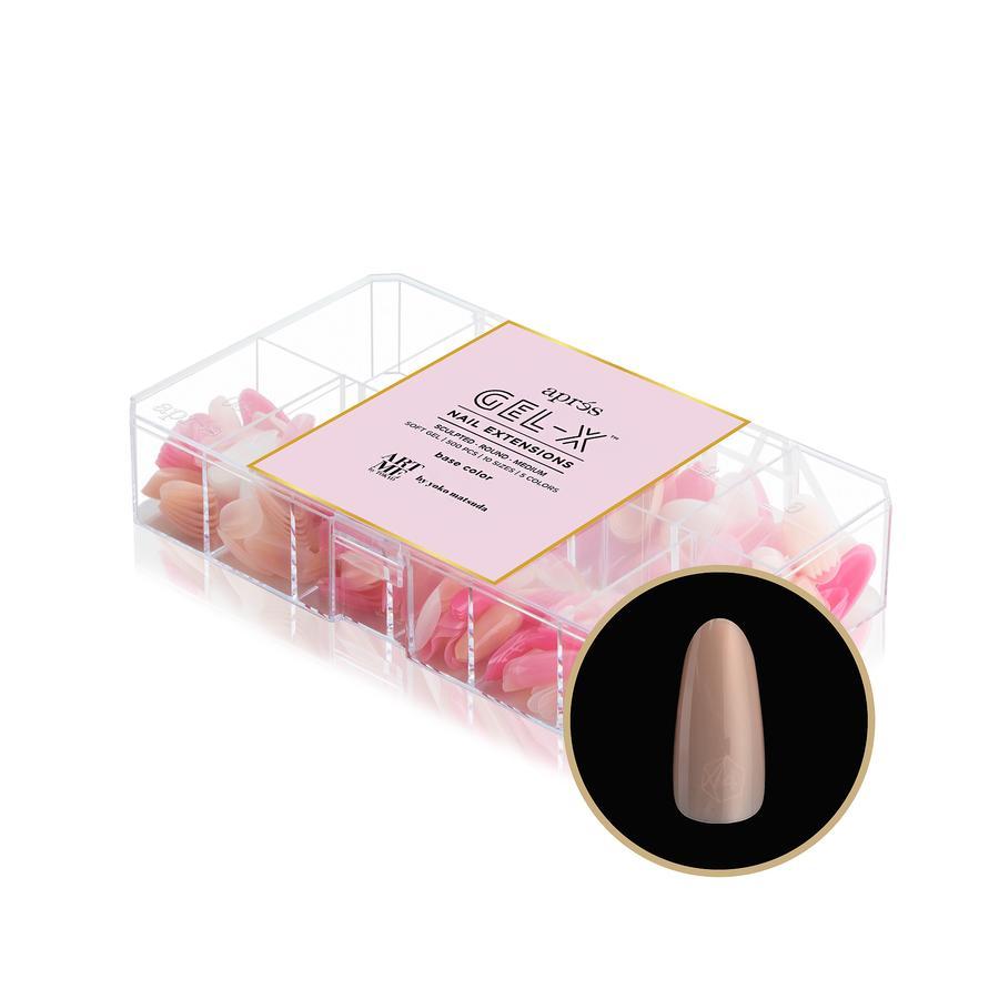 apres - ArtMe by Yoko x Apres Gel-X Tips - Base Color - Sculpted Round Medium - Nail Extensions - Nail Polish at Beyond Polish