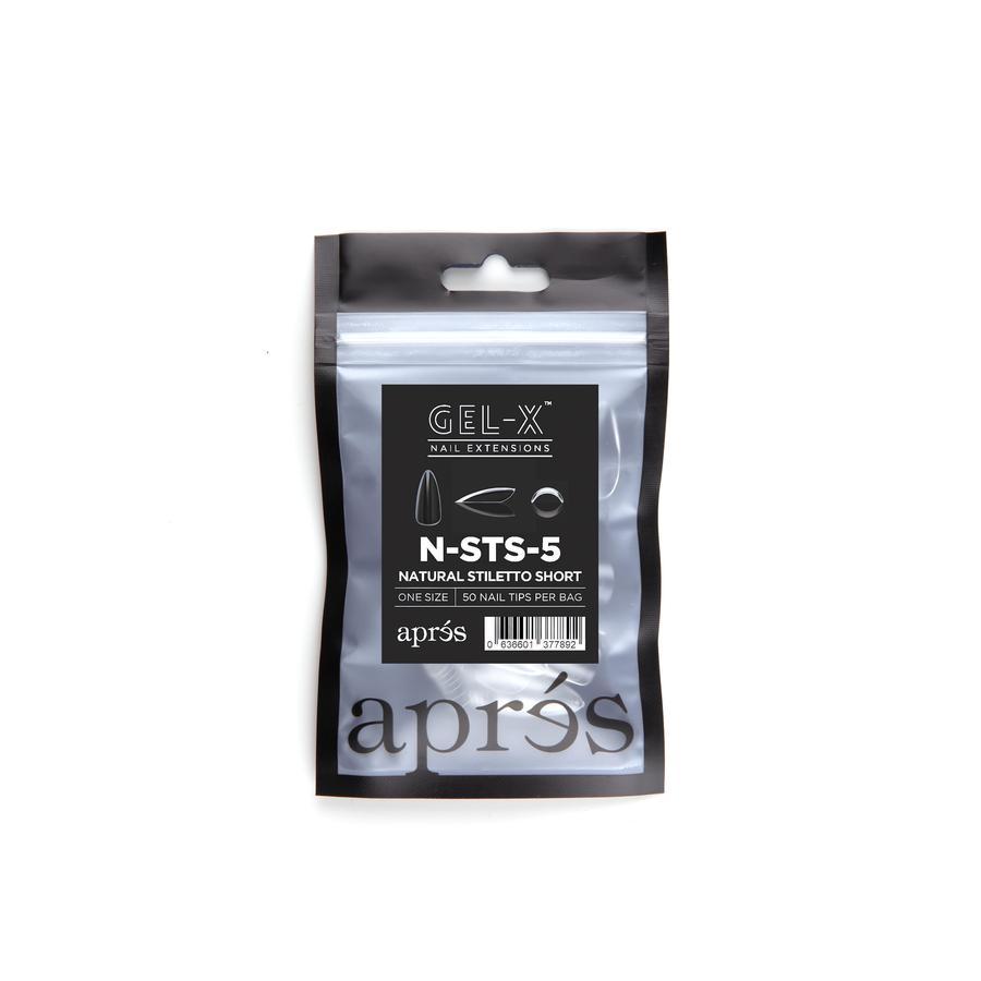 apres - Gel-X Refill Bags - Natural Stiletto Short Size 5 (50 pcs) - Nail Extensions - Nail Polish at Beyond Polish
