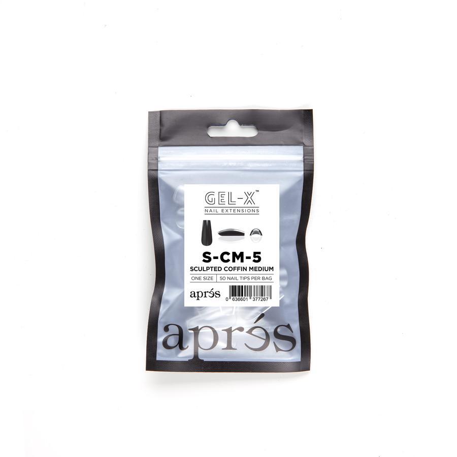 apres - Gel-X Refill Bags - Sculpted Coffin Medium Size 5 (50 pcs) - Nail Extensions - Nail Polish at Beyond Polish