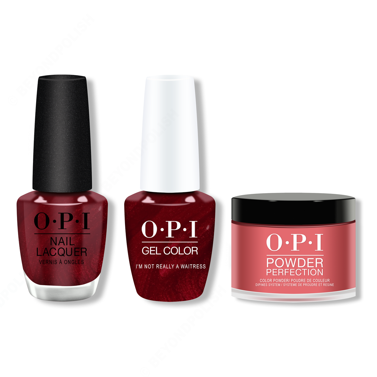 OPI - Gel, Lacquer & Dip Combo - I'm Not Really a Waitress - Gel, Lacquer & Dip - Nail Polish at Beyond Polish