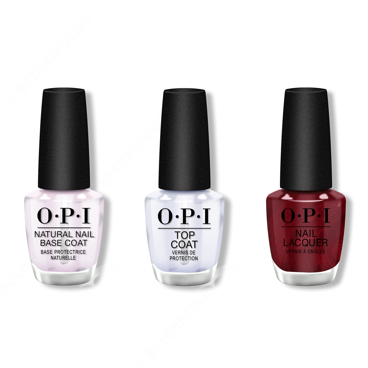 OPI - Nail Lacquer Combo - Base, Top & I'm Not Really a Waitress 0.5 oz - #NLH08 - Nail Lacquer - Nail Polish at Beyond Polish
