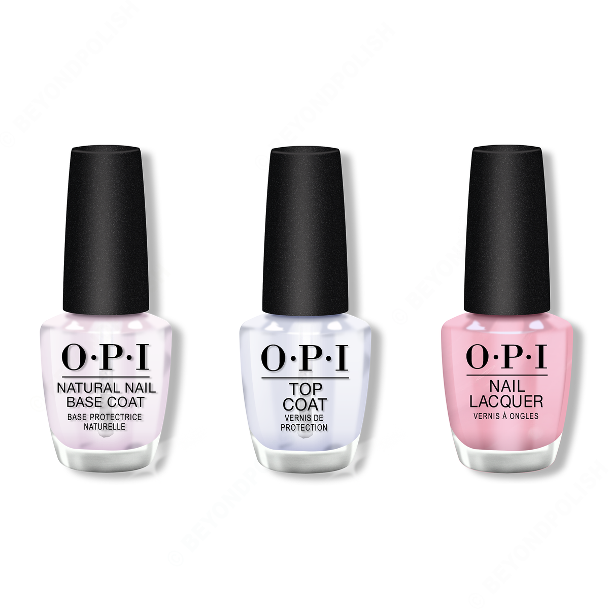 OPI - Nail Lacquer Combo - Base, Top & (P)Ink on Canvas - Nail Lacquer - Nail Polish at Beyond Polish