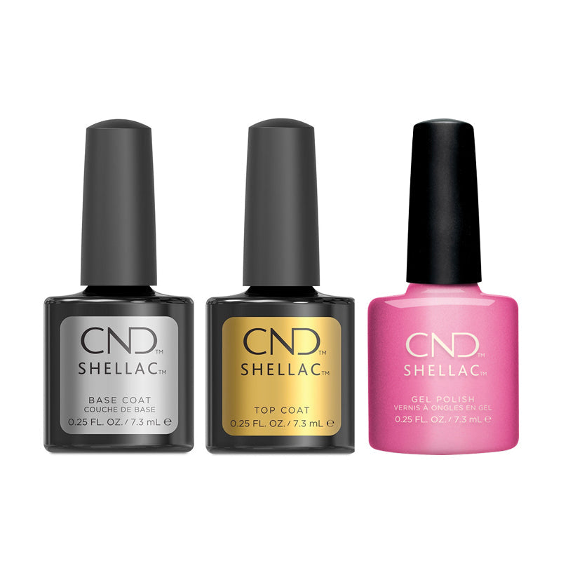 CND - Shellac Combo - Base, Top & Happy Go Lucky - Gel Polish - Nail Polish at Beyond Polish