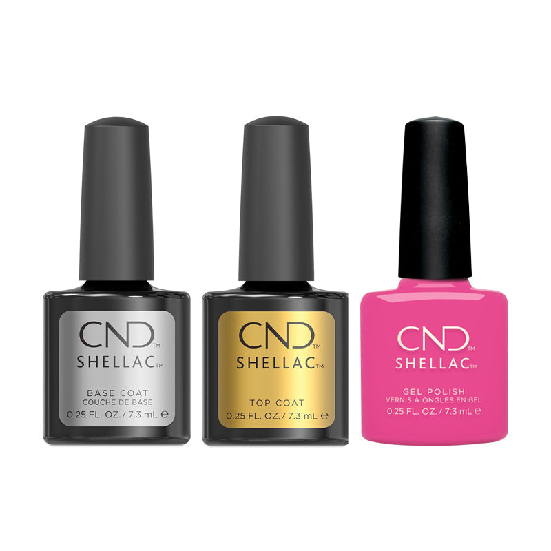 CND - Shellac Combo - Base, Top & In Lust - Gel Polish - Nail Polish at Beyond Polish