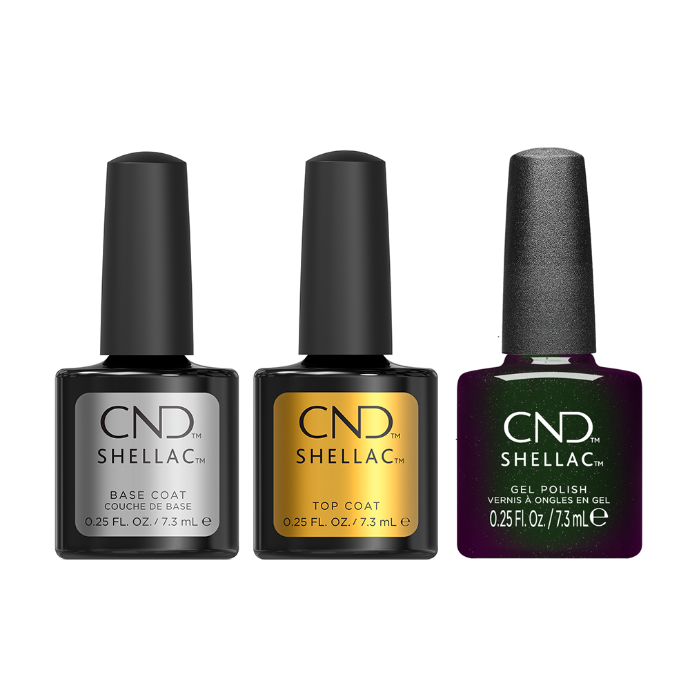 CND - Shellac Combo - Base, Top & Forevergreen - Gel Polish - Nail Polish at Beyond Polish