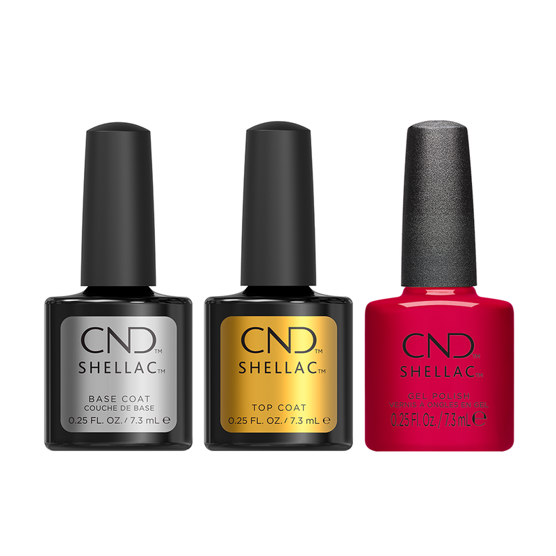 CND - Shellac Combo - Base, Top & Scarlet Letter - Gel Polish - Nail Polish at Beyond Polish