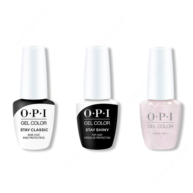 OPI - GelColor Combo - Stay Classic Base, Shiny Top & Gemini And I - Gel Polish - Nail Polish at Beyond Polish