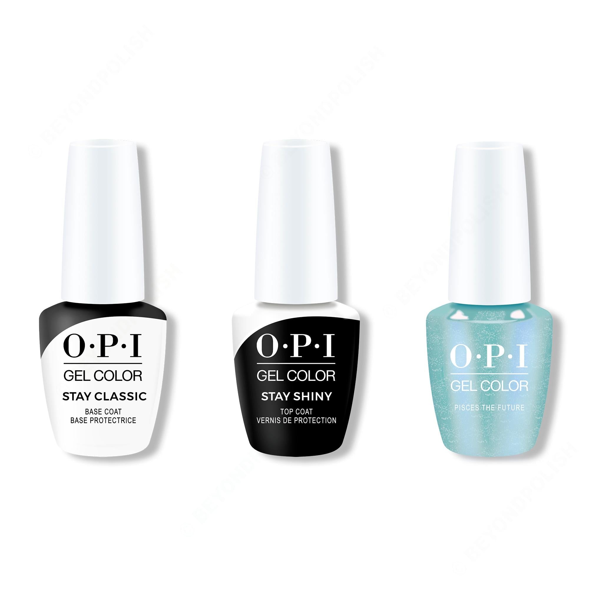 OPI - GelColor Combo - Stay Classic Base, Shiny Top & Pisces The Future - Gel Polish - Nail Polish at Beyond Polish