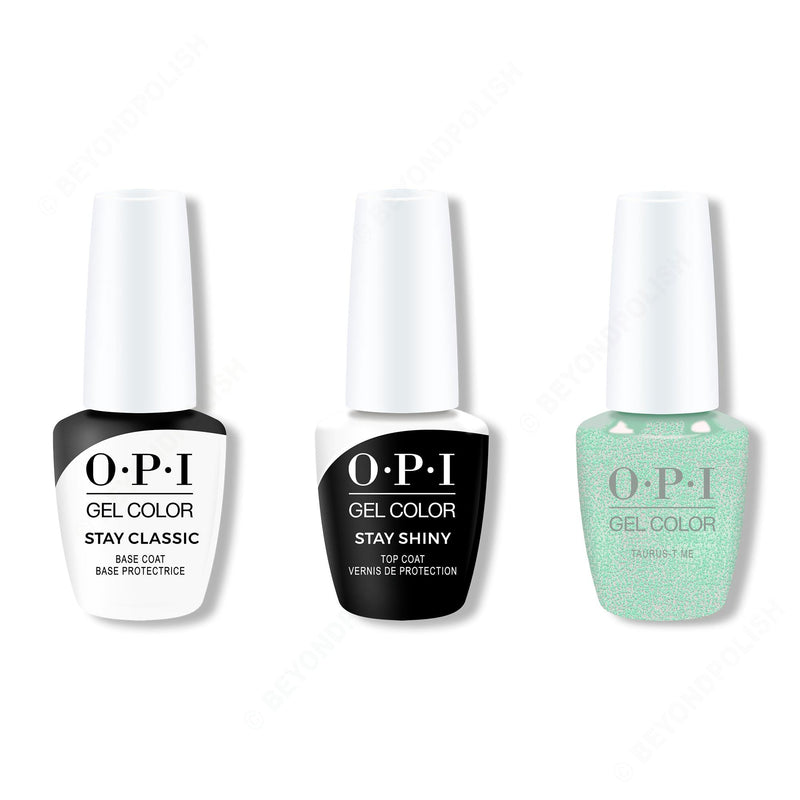 OPI - GelColor Combo - Stay Classic Base, Shiny Top & Taurus-t Me - Gel Polish - Nail Polish at Beyond Polish
