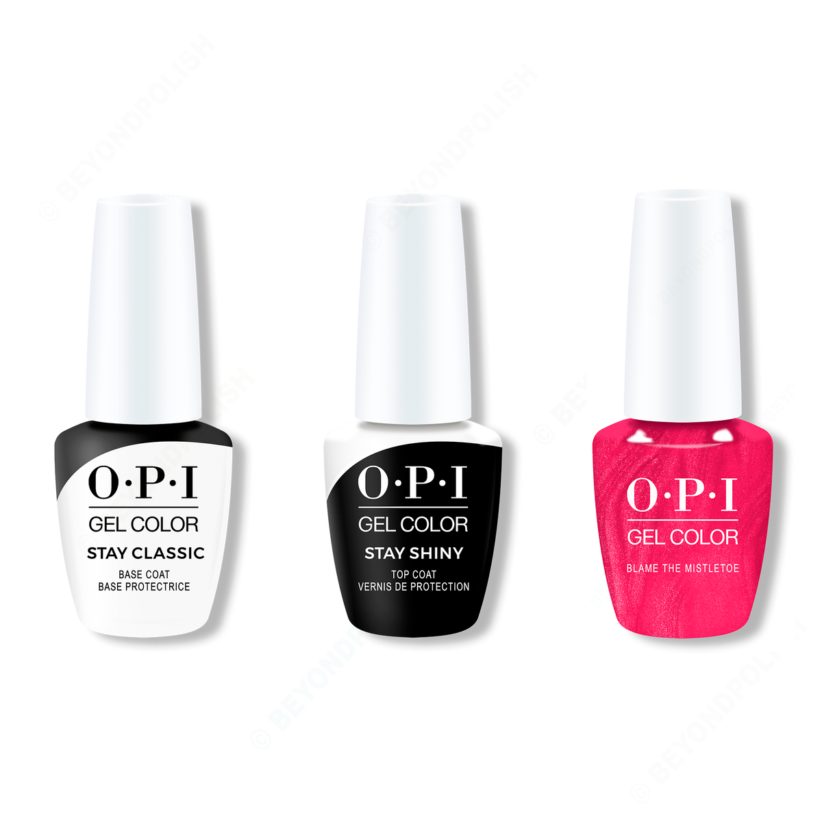 OPI - GelColor Combo - Stay Classic Base, Shiny Top & Blame the Mistletoe - Gel Polish - Nail Polish at Beyond Polish