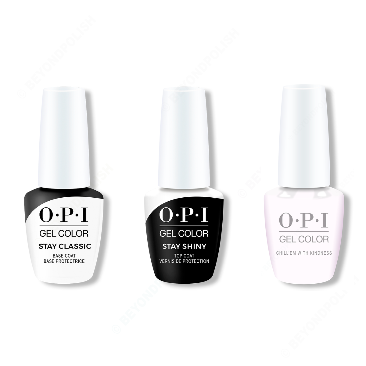 OPI - GelColor Combo - Stay Classic Base, Shiny Top & Chill 'Em With Kindness - Gel Polish - Nail Polish at Beyond Polish