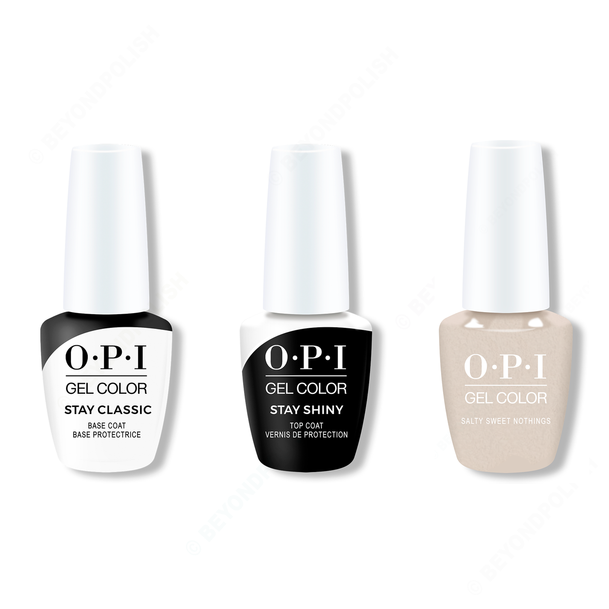 OPI - GelColor Combo - Stay Classic Base, Shiny Top & Salty Sweet Nothings - Gel Polish - Nail Polish at Beyond Polish
