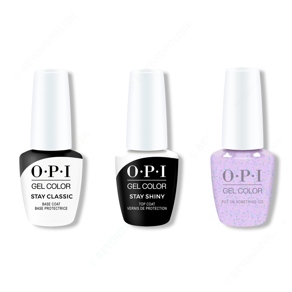 OPI - GelColor Combo - Stay Classic Base, Shiny Top & Put On Something Ice - Gel Polish - Nail Polish at Beyond Polish