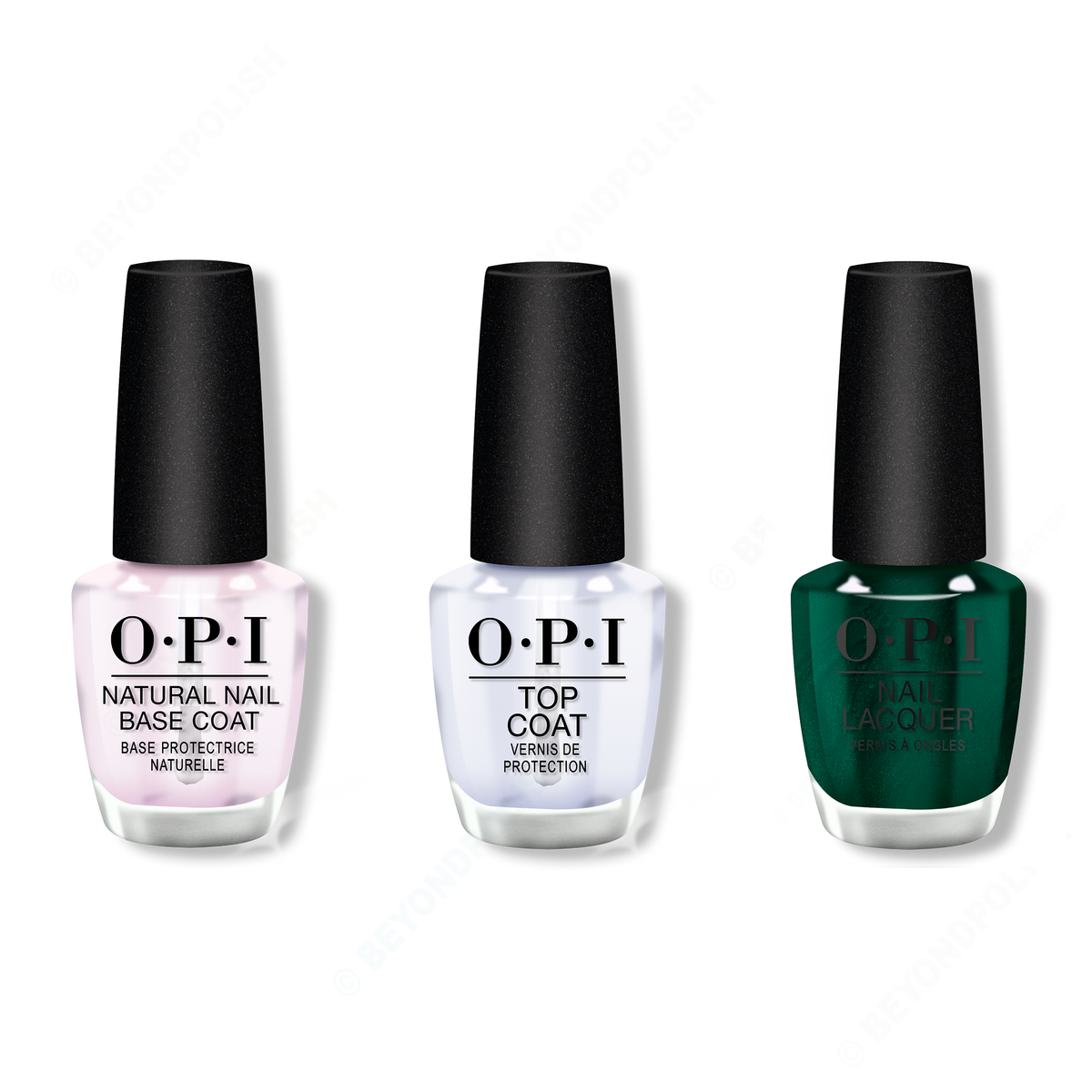 OPI - Nail Lacquer Combo - Base, Top & Peppermint Bark and Bite - Nail Lacquer - Nail Polish at Beyond Polish