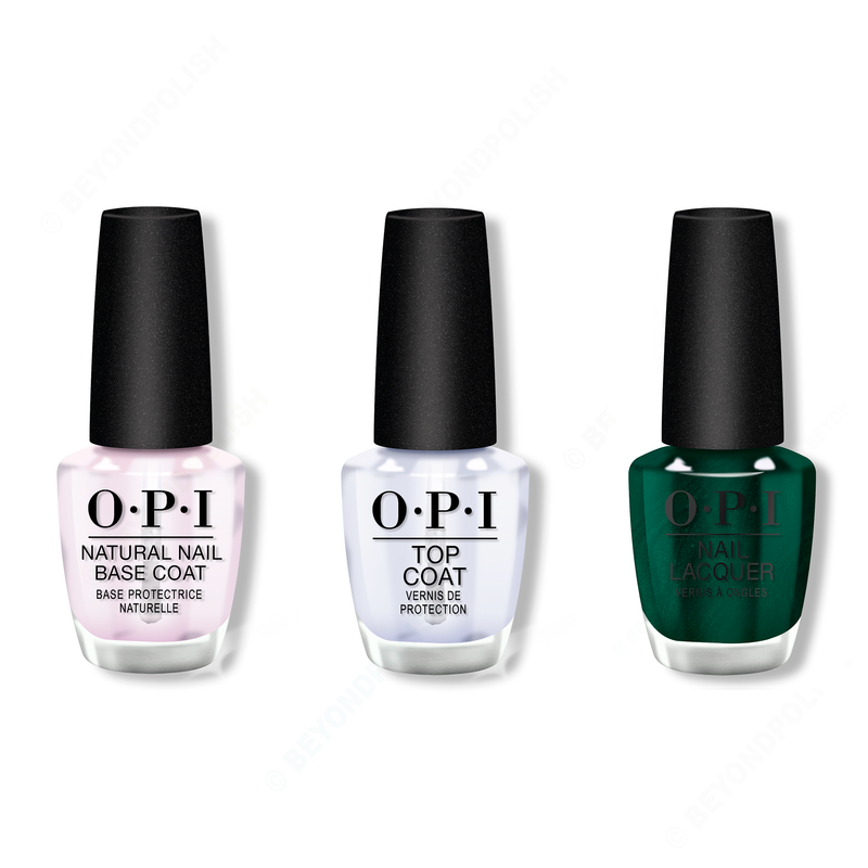 OPI - Nail Lacquer Combo - Base, Top & Peppermint Bark and Bite - Nail Lacquer - Nail Polish at Beyond Polish