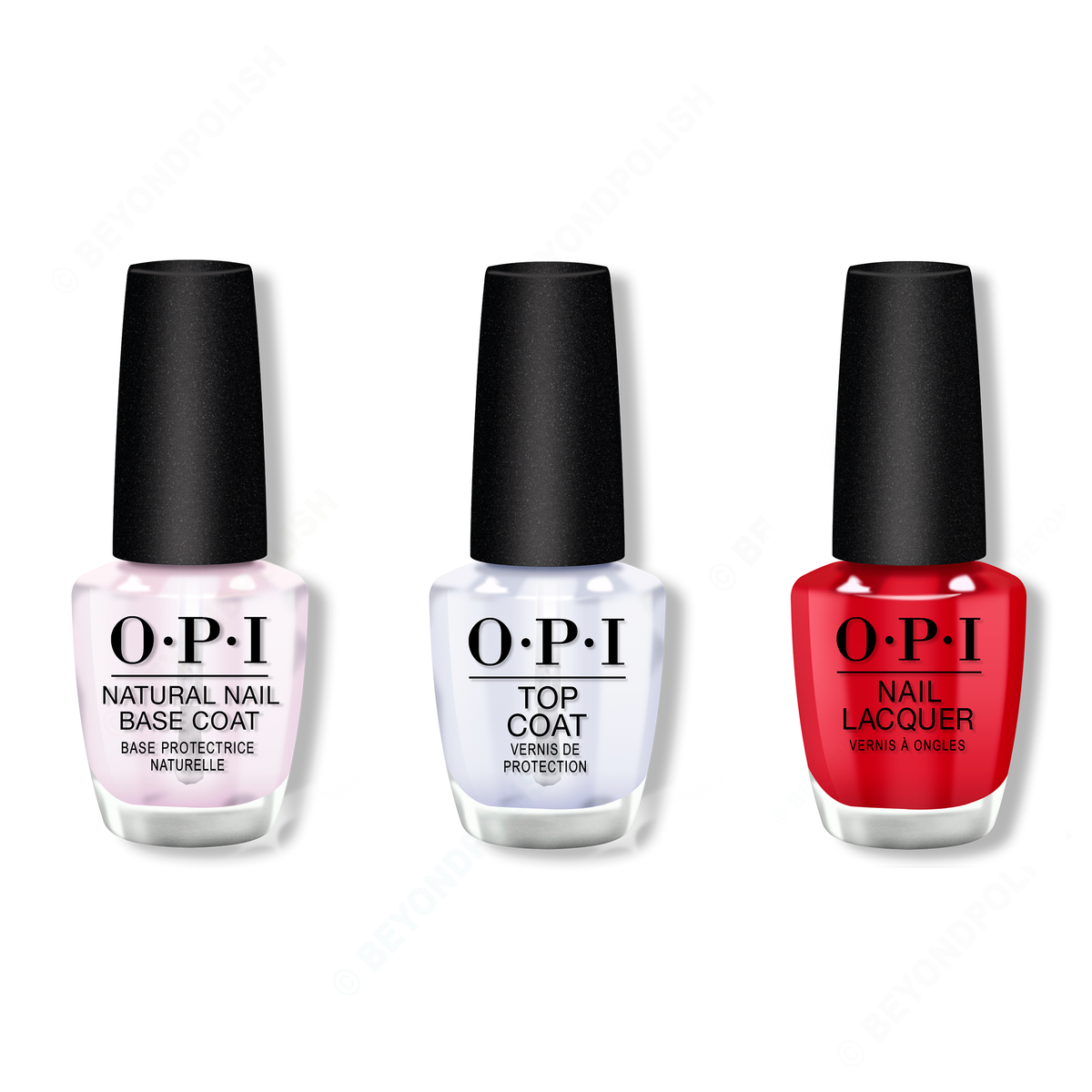 OPI - Nail Lacquer Combo - Base, Top & Rebel With A Clause - Nail Lacquer - Nail Polish at Beyond Polish