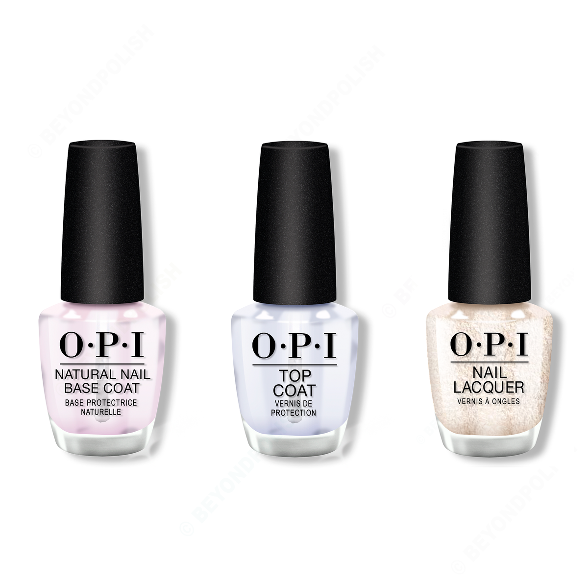 OPI - Nail Lacquer Combo - Base, Top & Salty Sweet Nothings - Nail Lacquer - Nail Polish at Beyond Polish