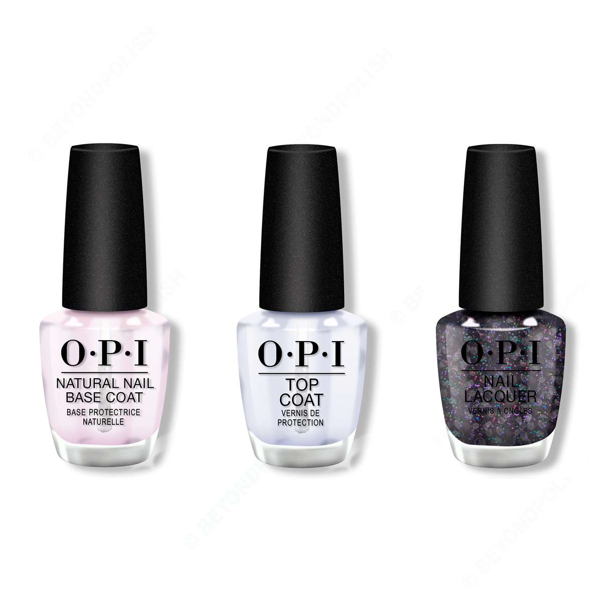OPI - Nail Lacquer Combo - Base, Top & Hot & Coaled - Nail Lacquer - Nail Polish at Beyond Polish